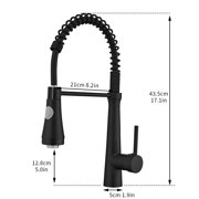 Pull-Down Kitchen Faucet With Dual Function Sprayhead In All-Brite Spot Free Stainless Steel With LED Black