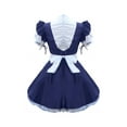 thumbnail image 2 of Women Cosplay Anime Maid Dress with Apron Cute Lolita Mini Dress Sweet Maid Cosplay Plus Size, 2 of 5