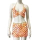 thumbnail image 5 of Traje de fiesta con lentejuelas rómbicas para mujer, minifalda Sexy con cadena Halter, vestido de fiesta sin espalda, Tops ahuecados, 5 of 5