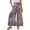 264#Dark Gray, variant on Womens Boho Floral Palazzo Pants Elastic High Waist Ties Ruffle Hem Wide Leg Casual Pants with Pockets Pink L