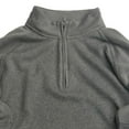 thumbnail image 2 of Van Heusen Mens Monument Gray Quarter Zip Mock Neck Sweatshirt Jacket Small, 2 of 2