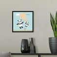 thumbnail image 2 of Kids Nursery Art Pastel Muted "Rainbow Panda" White Float Frame Canvas Art - 12x12, 2 of 5