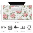 thumbnail image 5 of Long Mouse Pads for Desk,Pioneer Flower Floral Print Pattern Desk Mats on Top Of Desks, Desk Mouse Pad Extra Large with 3mm Non-Slip Base and Stitched Edge for Gaming,Office,Work,Home 47.3"x23.6", 5 of 6