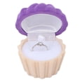 thumbnail image 2 of Earrings Storage Case, Exquisite Retro Ring Box Scratches Resistant  For Travel Proposal Wedding, 2 of 8