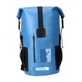 thumbnail image 2 of Mochila impermeable de 35 litros, bolsa seca de 11 x 20,4 pulgadas, diseño ergonómico de PVC. Azul, 2 of 9