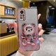 thumbnail image 3 of Note11 Cute Bear Holder Case On For Xiaomi Redmi Note 11 Pro 4g 5g 11s 11E 11t 11proPlus 10 10s 9 9s 8 7 Stand Cover Note11s, 3 of 5