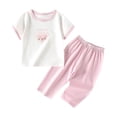 thumbnail image 3 of Ropa fina de verano para bebés, hecha de poliéster, para hombres y mujeres, para recién nacidos, con aire acondicionado, pijama de manga corta y cuello redondo., 3 of 6