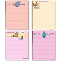 Stonehouse Collection 4 Funny Notepad Assorted Pack - Great Gift Set - 4.25 x 5.5in - 50 Sheets Per Pad (Humorous Set #1)