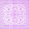 thumbnail image 1 of Ahgly Company Indoor Square Medallion Purple Traditional Area Rugs, 3' Square, 1 of 4