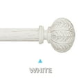 thumbnail image 5 of 2Packs Curtain Rod 1inch Diameter Adjustable Window 2Packs Curtain Rods with ball finials, 3piece brackets, hardware kits. White 36-72 inches., 5 of 5