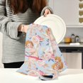 thumbnail image 3 of Valentines Day Dish Towels Set of 1, Roses Cupid Washable Tea Towels Dishcloths Lint-Free 18x28 Inch Fast Drying for Home Kitchen Clean, 3 of 7