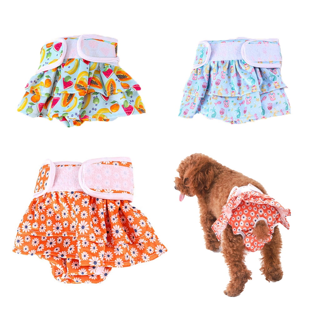 Ugerlov Female Dog Diapers , Washable Female Dog Diapers, No Leak