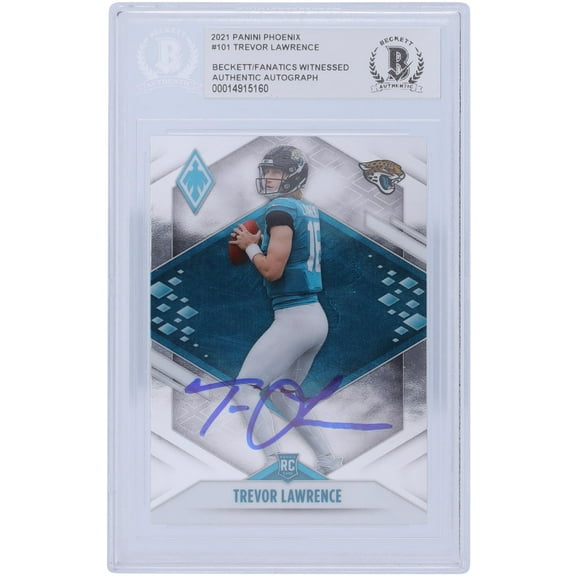 Trevor Lawrence Jacksonville Jaguars Autographed 2021 Panini Phoenix #101 Beckett Fanatics Witnessed Authenticated Rookie Card - Fanatics Authentic Certified