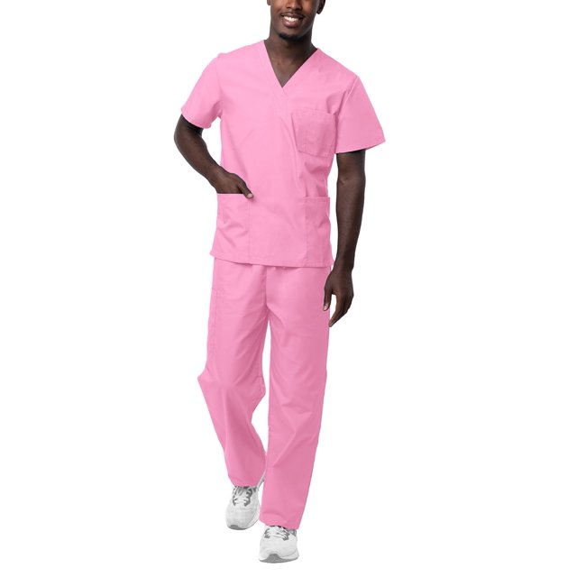 Sivvan Unisex Classic Scrub Set V-Neck Top/Drawstring Pants (Available in 15 Solid Colors)