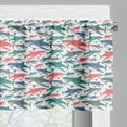 thumbnail image 3 of Ambesonne Fish Window Valance, Colorful Shark Patterns, 54" X 12", Multicolor, 3 of 5