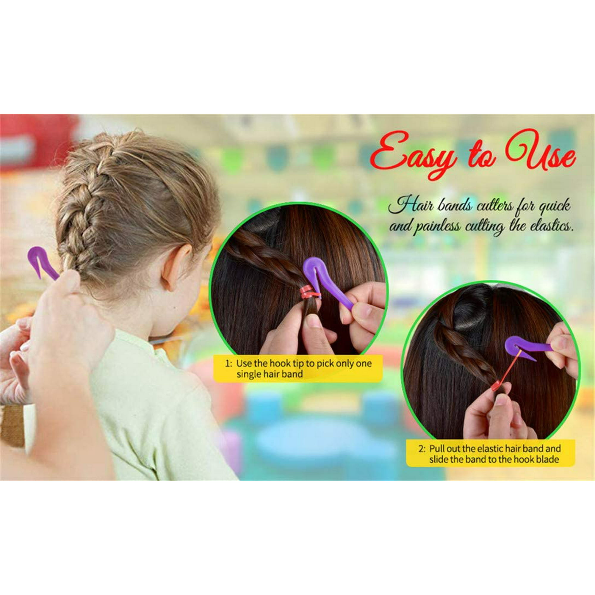 Hair Bands Remover Elastic Hair Ties Cutter,Ponytail Rubber Hairband  Cutters Pony Pick Removal Tool… | Walmart Canada