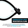 thumbnail image 2 of Candado para Bicicleta Redlemon  Extra Largo 1.47m Contra Agua 2 Llaves, 2 of 8