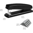 thumbnail image 3 of Office Stapler with 1000 Staples, 25 Sheet Capacity, Non-Slip, Black, Home Office, 3 of 6