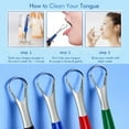 thumbnail image 4 of Tongue Scraper for Tongue Cleaning Reducing Bad Breath Stainless Steel Tongue Cleaners Metal Tongue Cleaning Tool, 4 of 7