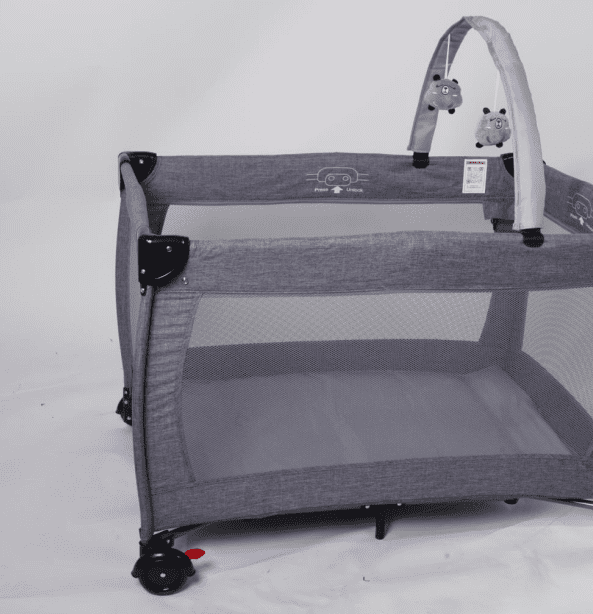 SACVON Portable Foldable Baby Playard with Carry Bag – Gray