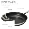 thumbnail image 7 of KITEXPERT Non Stick Frying Pans with Lid, 10" Titanium Ceramic Pan Nonstick Stainless Steel Skillet, Quick-Cool Handle, Dishwasher & Oven Safe, Compatible with All Cooktops, 7 of 7