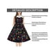 thumbnail image 4 of Lucakuins Vestido de mujer, vestido midi de encaje sin mangas con cuello redondo y estampado de estilo navideño para fiesta navideña Lucakuins  moda, 4 of 9