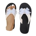thumbnail image 3 of RotHome Women Bow Sandals Rhinestone Flip Flops Cute Boho Beach Thong Open Toe Summer Wedge Sandals Dressy Casual Bling Vacation Outfits for Women, 3 of 9