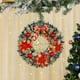 thumbnail image 4 of Ireezec Christmas Wreath with Bow Golden Balls Pinecones, Holiday Floral Door Hanging Decor for Indoor Outdoor Wall Window Decoration, Festive Seasonal Home Accent, 4 of 6