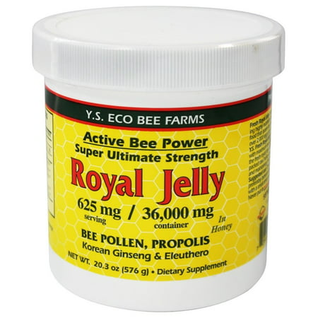 YS Organic Bee Farms - Alive Bee Power Royal Jelly Paste 625 mg. - 20.3 (Best Royal Jelly Brand)