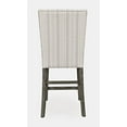thumbnail image 5 of Jofran Telluride Contemporary Rustic Pine Parsons Striped Upholstery Counter Stool (Set of 2), 5 of 9