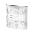 thumbnail image 1 of Hearth & Gear Reusable Aluminum Sealable Storage – Durable Leakproof Reusable Stand Up Sealable With Label And Zip Lock Vacuum Zipper Pouches For Vegetable Fruit Meat Pantry Organization And Storage, 1 of 5