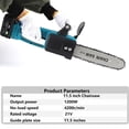 thumbnail image 4 of 12 Inch Brushless Electric Saw Handheld Cordless Logging Saw woodworking Cutting Chainsaw For 18V Battery ,Easy to Operate, 4 of 7