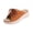 Orange, variant on Orthopedic Platform Slide Sandals for Women, Lace Up Faux Leather Mules, Open Toe Lightweight Beach Home Daily Walking Shoes Brown