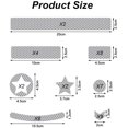 thumbnail image 2 of Bicycle Reflectors, Bicycle Stickers Reflective Stickers, 42 Pieces Bicycle Stickers Reflective Tape, Reflective Sticker Clothes, For Helmet Strollers Scooters For Kids Bikes, 2 of 5