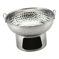 thumbnail image 1 of Shangren 18cm Mini Stainless Hot Pot Lightweight for Buffet Serving with Ring Handles Silvery, 1 of 8