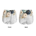thumbnail image 6 of Goofa Pumpkin And White Marble Printed Women 2 in 1 Running Shorts,Quick Dry Athletic Workout Shorts,High Waisted Athletic Shorts with Liner Pockets-Medium, 6 of 9