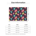 thumbnail image 5 of Uemuo Donuts1 Printed Throw Blanket for Couch, Fluffy Fuzzy Blankets for Bed, Sofa, Cozy Flannel Faux Fur Blanket-50"x40", 5 of 6
