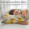 thumbnail image 5 of Sunflower Pillow Covers 12"x20", Vintage Summer Bee Botanical Farmhouse Soft Brushed Microfiber Breathable Throw Pillow Covers, Decorative Pillowcase with Zipper for Couch Sofa Bedroom Living Room, 5 of 9