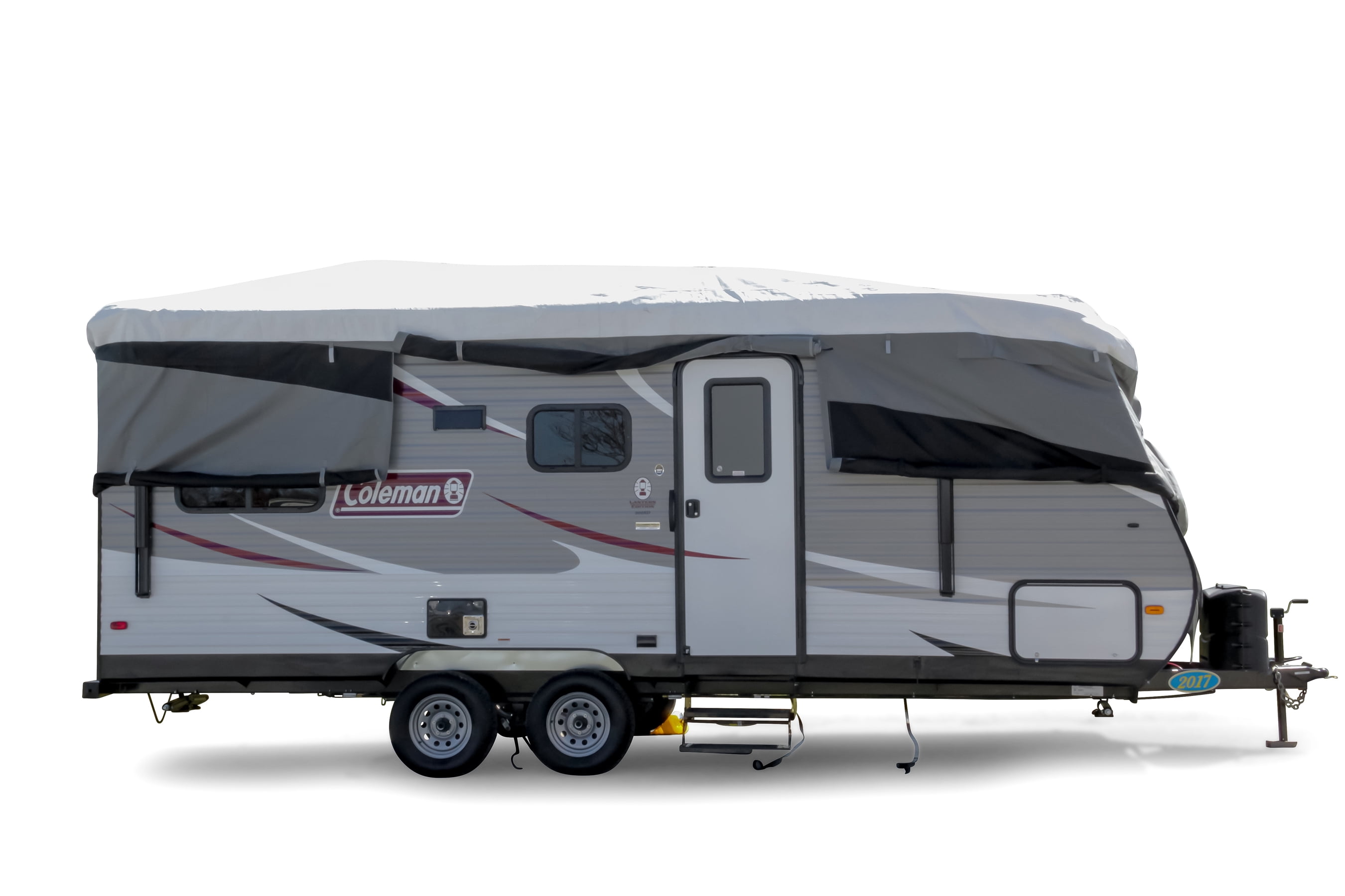  Camco ULTRAGuard 34-36-Ft 5th Wheel Trailer RV Cover, Features  Zipper Entry Doors & Covered Air Vents, Crafted of Spunbond Polypropylene