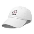 thumbnail image 5 of Dalix Strawberry Cow Embroidered Womens Cotton Dad Hat Baseball Cap in White, 5 of 5