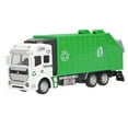 thumbnail image 2 of Mgaxyff 1:48 Pull Back Garbage Truck Toy Alloy Plastic Delivery Trash Truck Vehicles Toys Decoration for Boys, 2 of 8