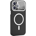 thumbnail image 2 of for iPhone 14 Pro Max Magnetic Case with Window Camera Lens Protection [Compatible with MagSafe] Women Men Soft Silicone Shockproof Protective Cover for iPhone 14 Pro Max 6.7 inch, Black, 2 of 10