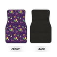 thumbnail image 2 of Yiaed Mardi Gras and Donuts Print Carpet Floor Mats for Cars, Auto Accessories Front & Rear Car Floor Mats Car Floor Foot Mat Sets of 4 Pieces, 2 of 7