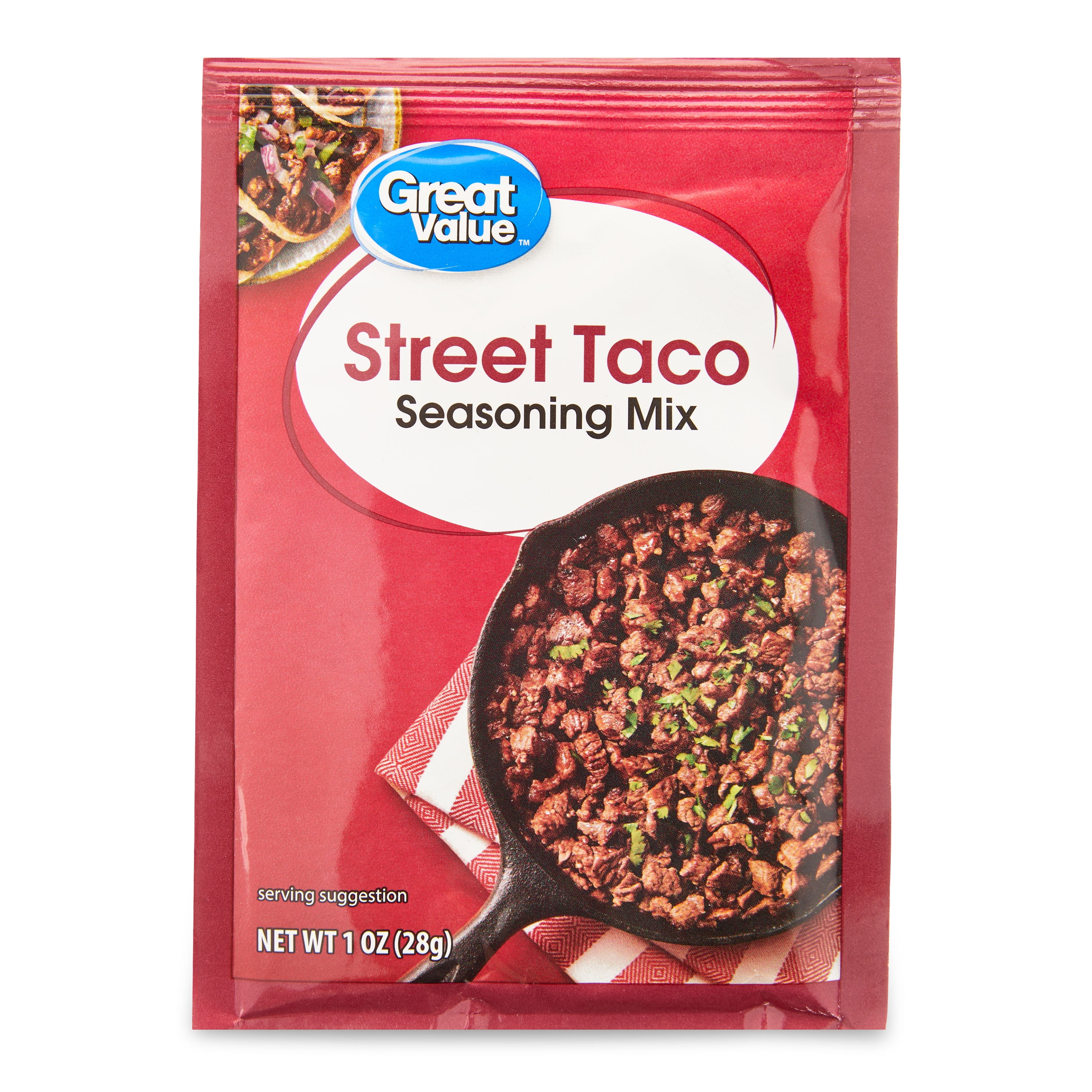 GREAT VALUE STREET TACO SEASONING MIX 1 OZ