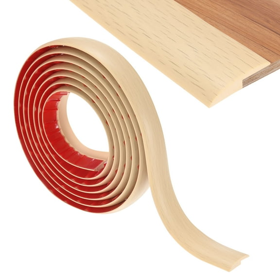 Floor Transition Strip Self Adhesive, 9.84FT for Floors Heights Within 1/5Inch(5mm) [Maple Wood Grain]