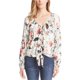thumbnail image 1 of Karen Kane Blusa con lazo en la parte delantera para mujer, blanco, extragrande Karen Kane Pull-over, 1 of 1