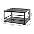 thumbnail image 2 of REPTI ZOO Terrario de Vidrio para Reptiles, Grande Doble puerta frontal antiescapes, 86 Lt 60cm X 45cm X 32cm, Acua terrario de Cristal, Reptile Enclosure Knock-Down, terrario reptiles, REPTI ZOO Terrario Knock down RK, 2 of 11