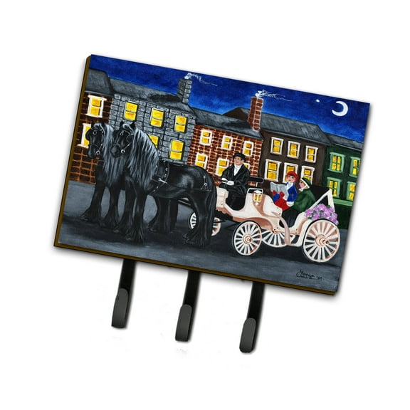 Carolines Treasures AMB1409TH68 City Carriage Ride Horse Leash or Key Holder Triple multicolor