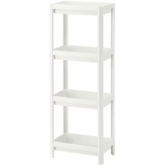 4 Tier Bathroom Shelf,Bathroom Rack, Shelves Organizer, for Bathroom Laundry Pantry Kitchen Narrow Places