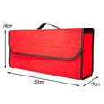 thumbnail image 2 of SPRING Anti Slip Compartment Boot Storage Organizer Tools Car Storage Bag Car Trunk Big red, 2 of 6